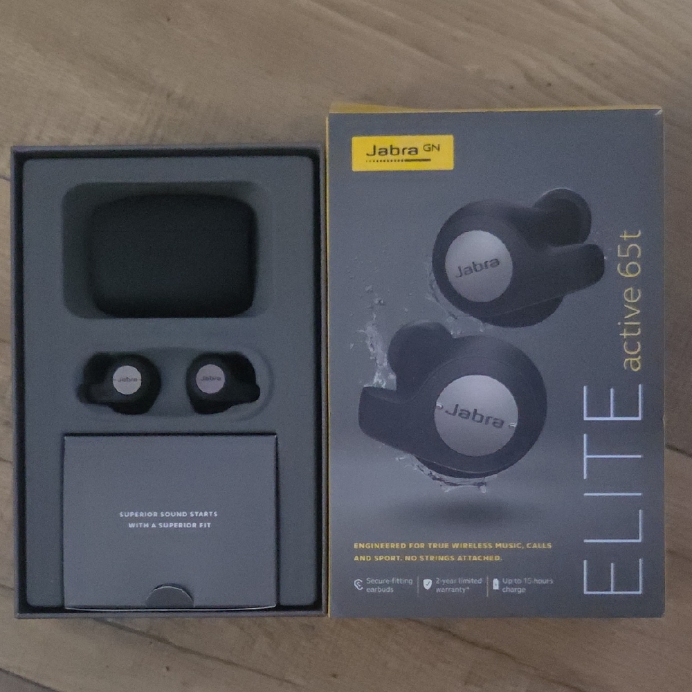 Jabra Elite Active 65t Earbud Headphones - Black